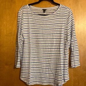 Ann Taylor 3/4 sleeve linen tee
